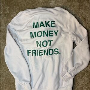 Fifty Karats: Make Money Not Friends Hoodie: Streetwear Y2K hip hop skater